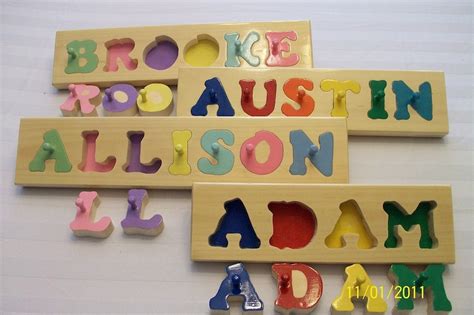 Name Puzzle Personalized Name Puzzle Personalized Girl Name Etsy