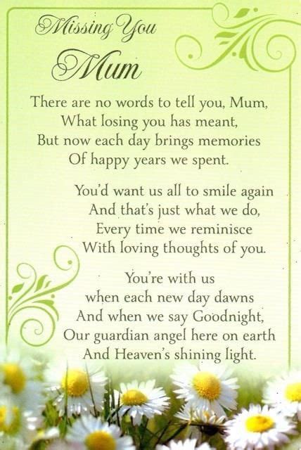 Always In Our Thoughts ️ ️ ️ ️ Mother In Heaven Happy Mother Day Quotes Mom Poems
