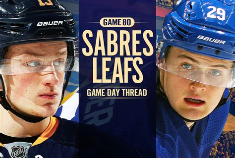 Toronto Maple Leafs Vs Buffalo Sabres Game 80 Preview Projected