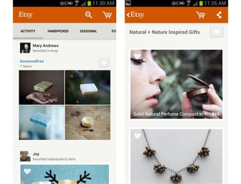 Etsy Launches Slick Android App To Buy Crafts On The Go Venturebeat