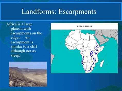 Map of africa with landforms photography with map of africa with africa: Physical geography of africa i
