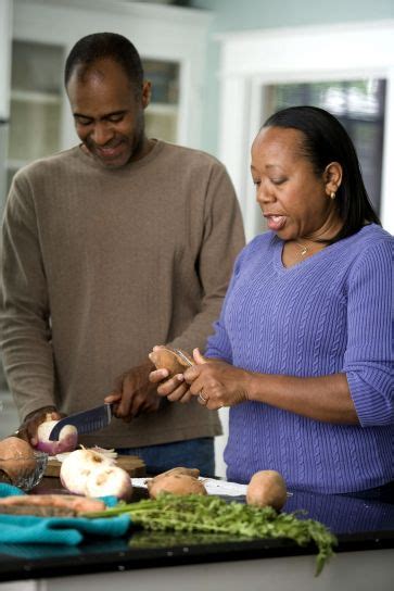 Free Picture African American Couple Work Kitchen
