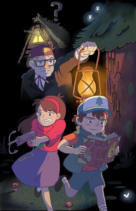 The Great Gravity Falls As Ghiblianime Characters Courtesy Usman Riaz