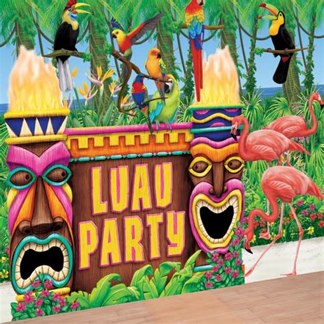 You'll receive email and feed alerts when new items arrive. Hawaiian LUAU TROPICAL TIKI Bar wall decorating scene ...