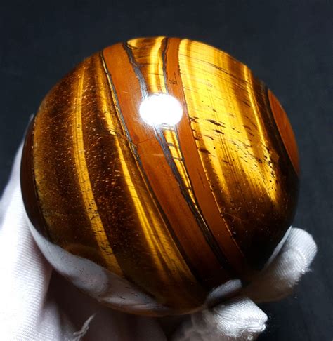 TOP 570G 72MM Natural Polished Tiger Eye Crystal Sphere Ball Etsy