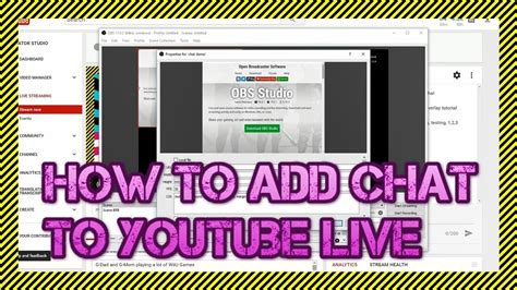 How To Add A Transparent Chat Overlay To Youtube Live Streams Using Obs