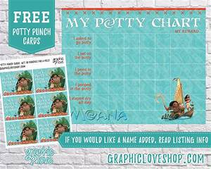 Printable Moana And Maui Potty Training Chart Free Punch