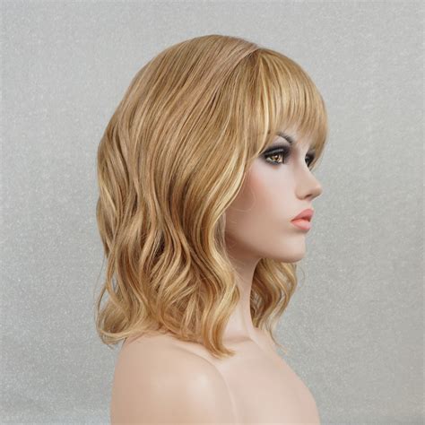 Ash Blonde Human Hair Wigs For White Women Wavy Bob Wig With Etsy