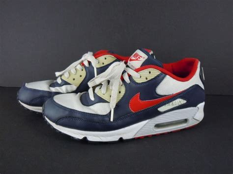 Mens Nike Air Max Red White Blue Sneakers Shoes Size 11 Blue Sneakers
