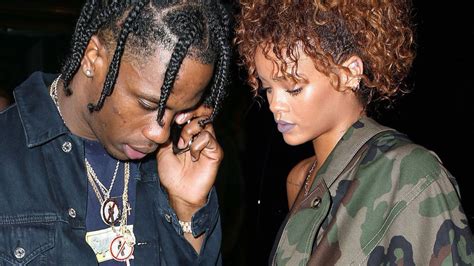 Is Rihanna Dating Travis Scott Couple All Over Each Other At Rapper