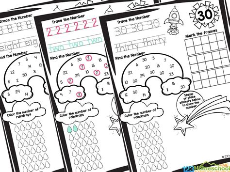 Printable Number Practice Sheets
