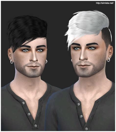 Two Male Avatars With White Hair And Blue Eyes Are Shown In An Animated