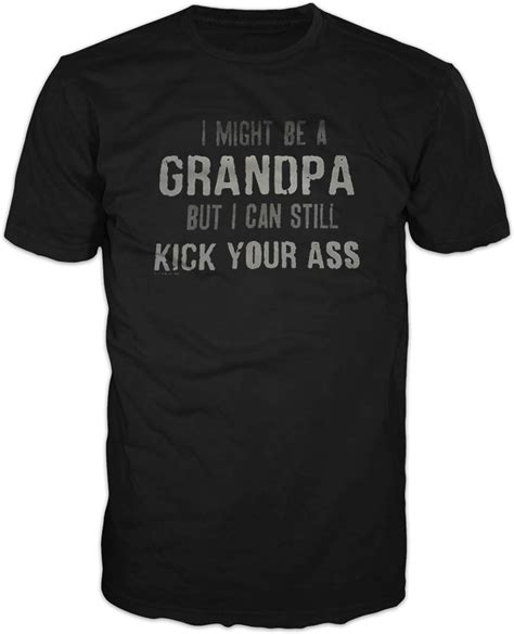 Cool Grandpa Shirt Kicking Ass Grandfather Ts For Dad Fathers Day