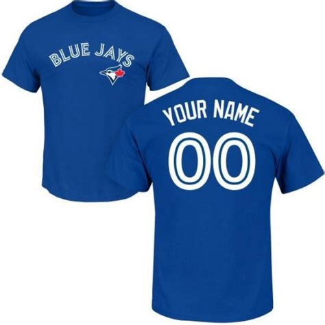 Custom Toronto Blue Jays Youth Royal Roster Name And Number T Shirt