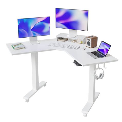 により Fezibo Dual Motor Standing Desk With Pull Out Keyboard Tray， 48 X