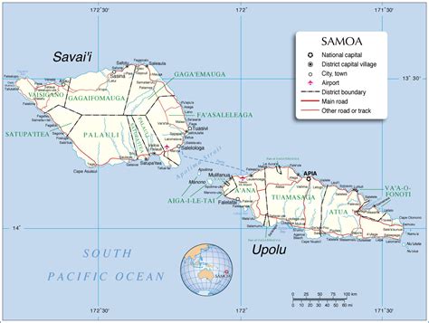 Samoa Maps Printable Maps Of Samoa For Download