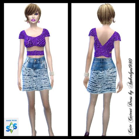 Ruffle Jeans Collection At Amberlyn Designs Sims 4 Updates