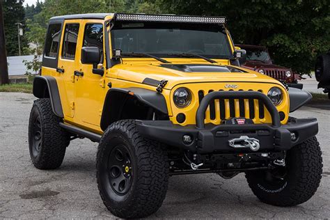 Custom Yellow Jeep Wrangler