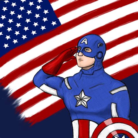 Captain American Salute By Patchesgryphon On Deviantart