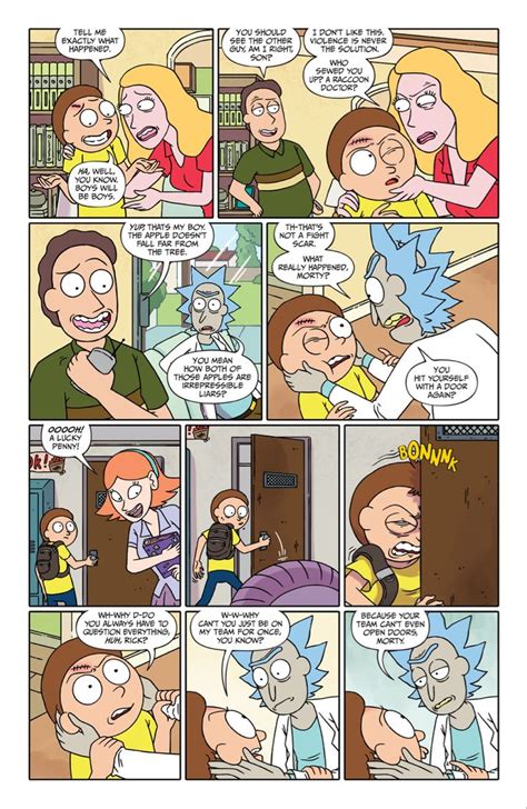 Pin By Nyeoni On The Funny And Stuff Rick And Morty Comic Rick And