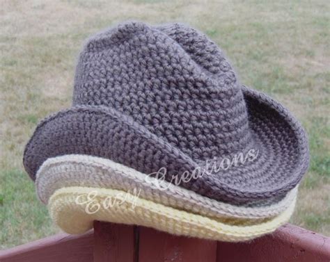 Crochet Cowboy Hats Crochet Knit Hat Crochet Hats Free Pattern