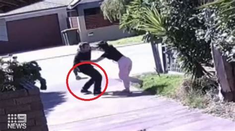 Footage Shows Moment Perth Man Stabbed Ex Girlfriend In Driveway