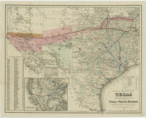 Texas And Pacific Railway Map