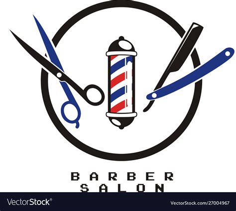 Barber Logo Design Royalty Free Vector Image Vectorstock