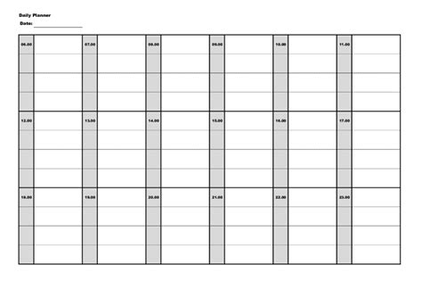 Blank Daily Schedule Template Edit Fill Sign Online Handypdf