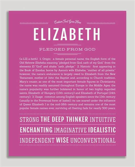 Elizabeth Name Meaning Bible Last Name Meaning
