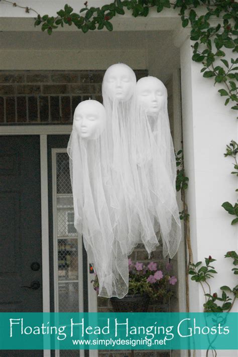 Diy Halloween Decorations Floating Head Hanging Ghosts