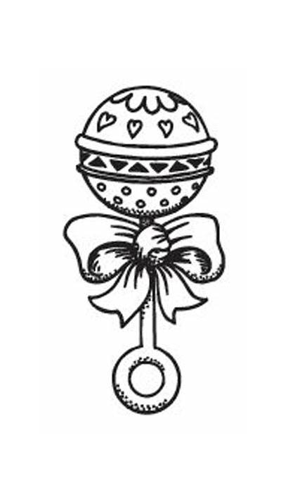 Rattle Clipart Drawing Stamp Stamps Sarasota Rubber