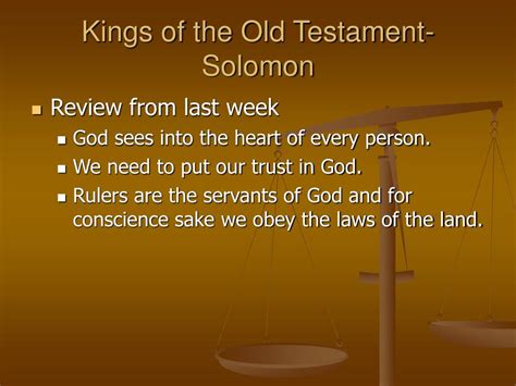 Ppt Kings Of The Old Testament Solomon Powerpoint Presentation Free