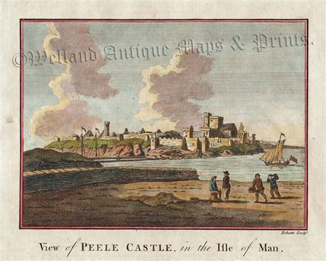 View Of Peele Castle In The Isle Of Man By Roberts Hogg C1786