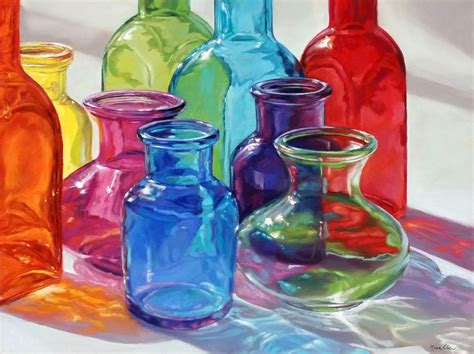 Category Colored Glass Still Life Painting Still Life Art Painting