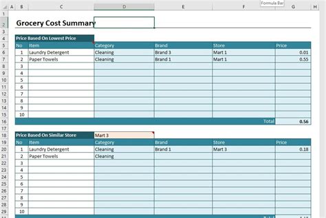 Menu Cost Spreadsheets Templates Construction Budget Excel Template