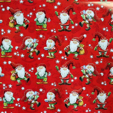 Flat Christmas Wrapping Paper F