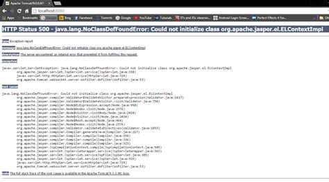 Java Apache Tomcat 90 Error In Loading Localhost Stack Overflow
