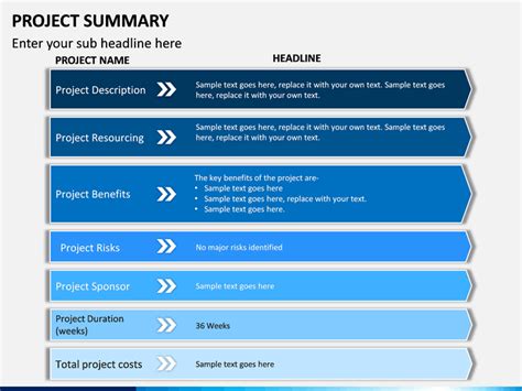 Project Summary Powerpoint Template