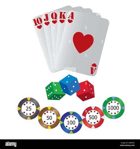 Playing Cards And Dice Stock Vector Image And Art Alamy