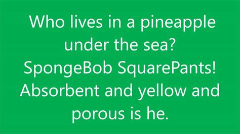 Spongebob Squarepants Lyrics Youtube
