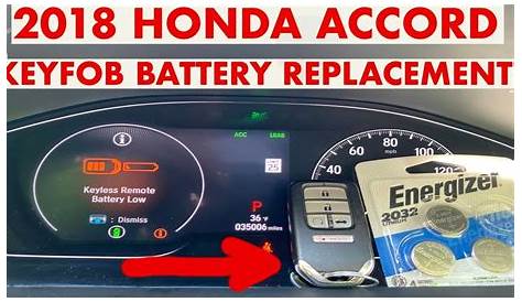 honda accord key battery 2020