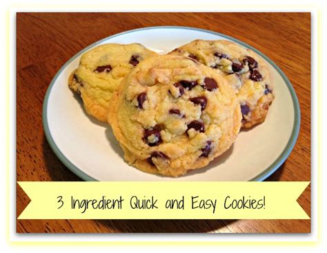 3 Ingredient Quick And Easy Cookies Recipe Oh So Savvy Mom