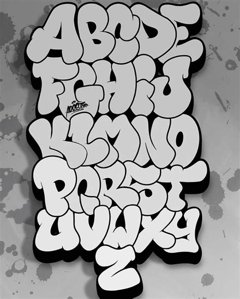 Alfabeto De Letras Grafite Modisedu