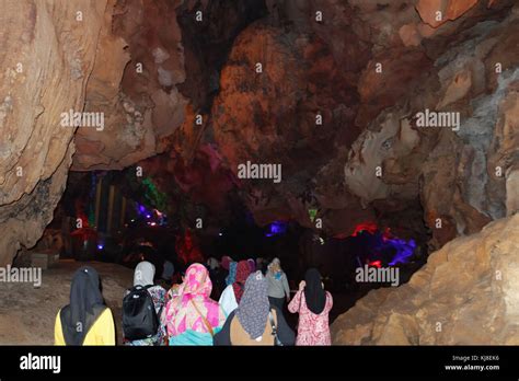Muslim Women In Crown Cave Guilin China Stock Photo Alamy