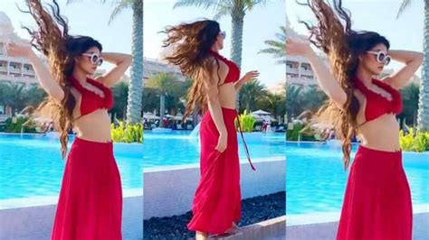urvashi rautela flaunts her bikini body in drool worthy poolside video watch