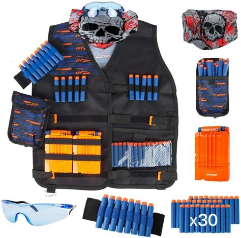 Kids Tactical Vest Kit For Nerf Guns N Strike Elite Series W Refill