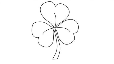 How To Draw A Shamrock Step By Step Easy Drawings Easy Drawings