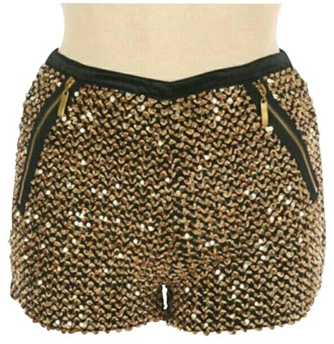 Fashionette Style Boutique Gold Shorts Size 8 M 29 30 Fashion Boutique Gold Shorts