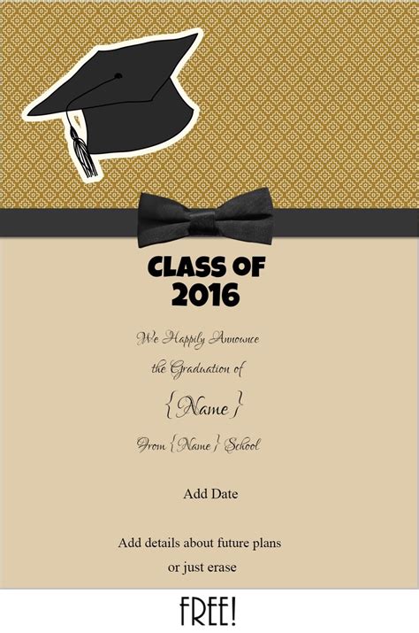 Free Graduation Announcment Templates